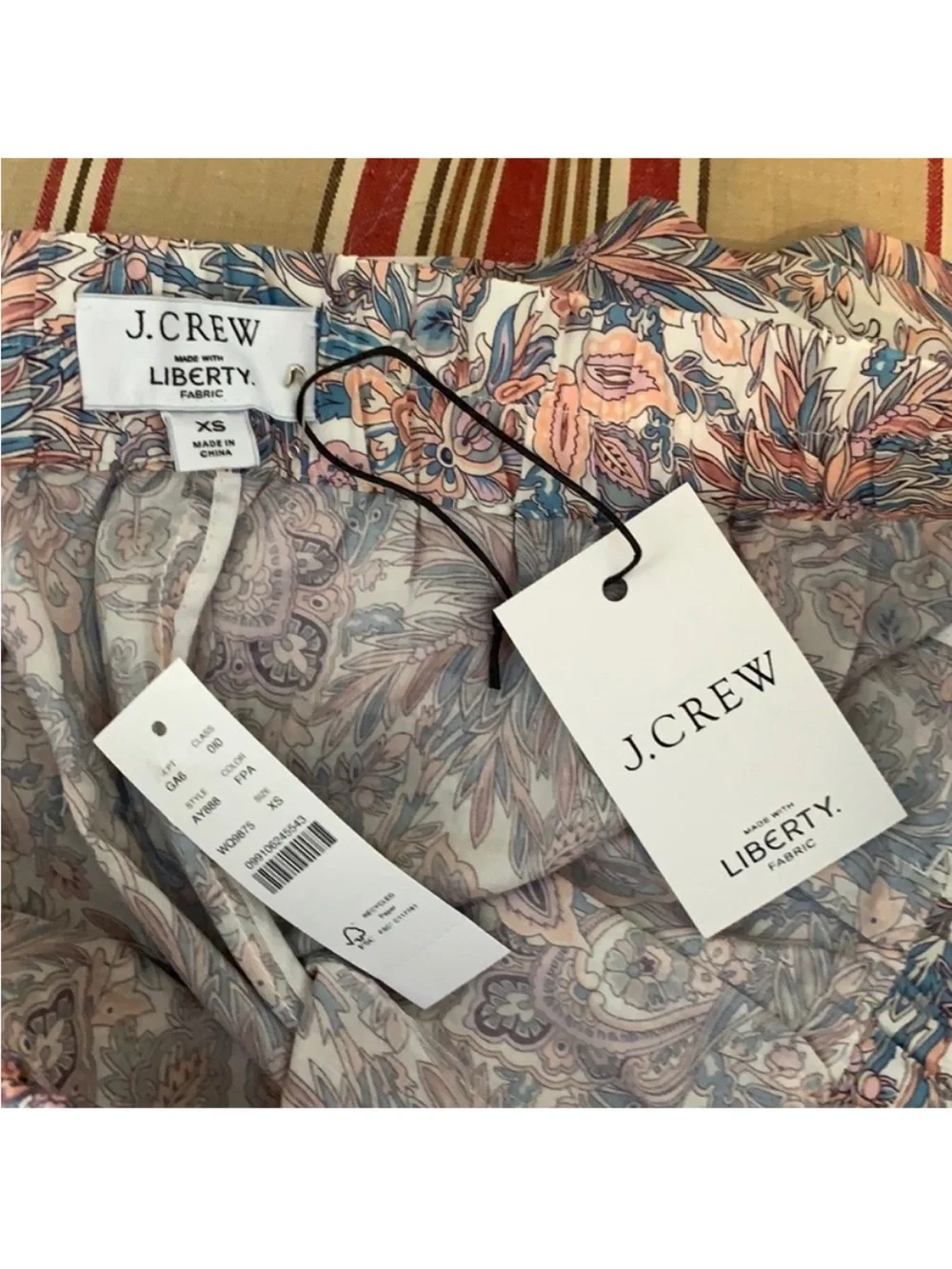NWT J. Crew Pull-on camp short in Liberty® florals